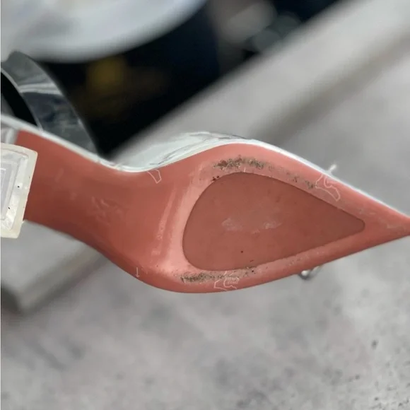 Elegant Silver and Pink Women's Heels - Picture 4 of 7